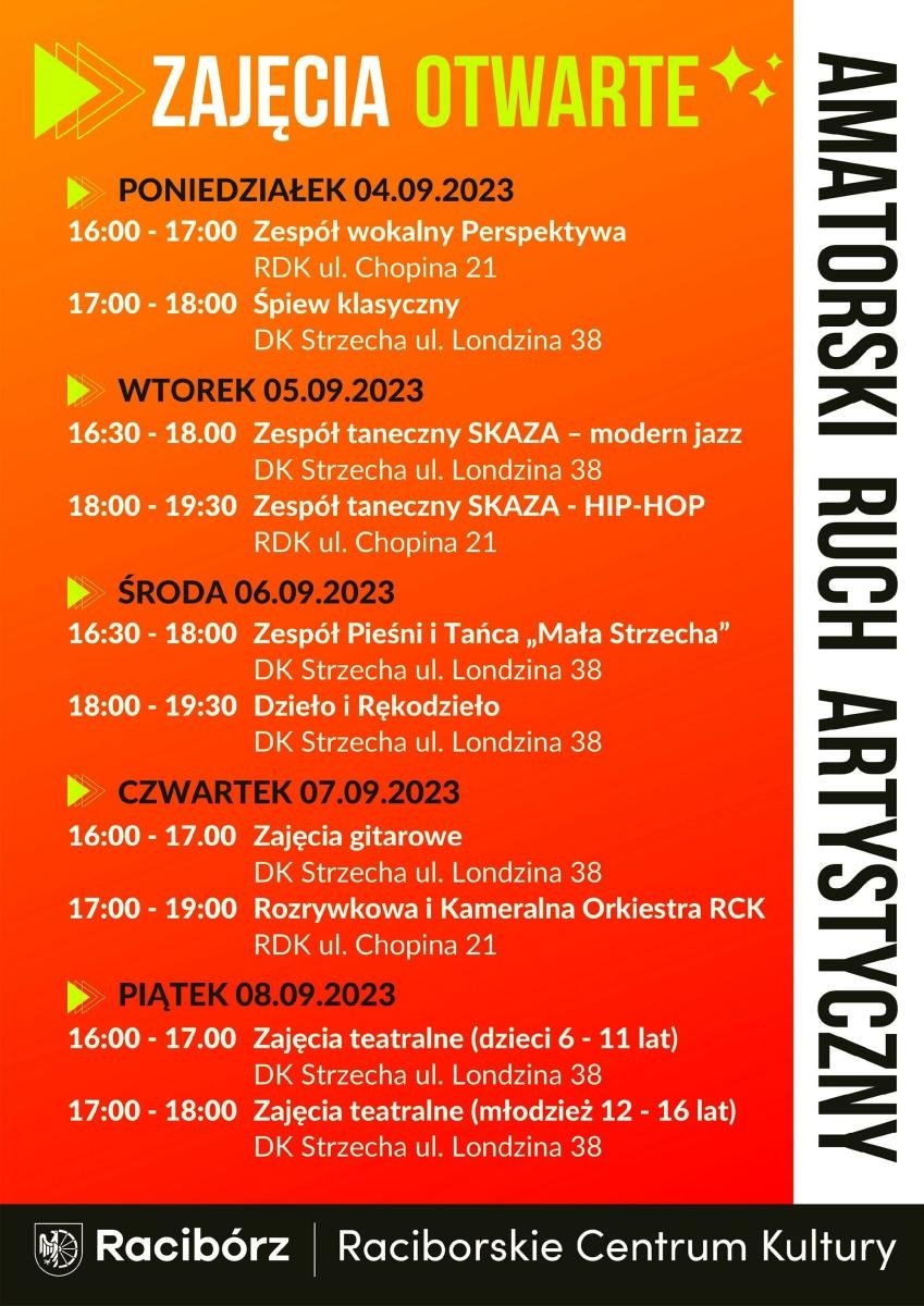 Zdjęcie w galerii na portalu naszraciborz.pl: Tydzień otwarty w Raciborskim Centrum Kultury! wiadomości z regionu