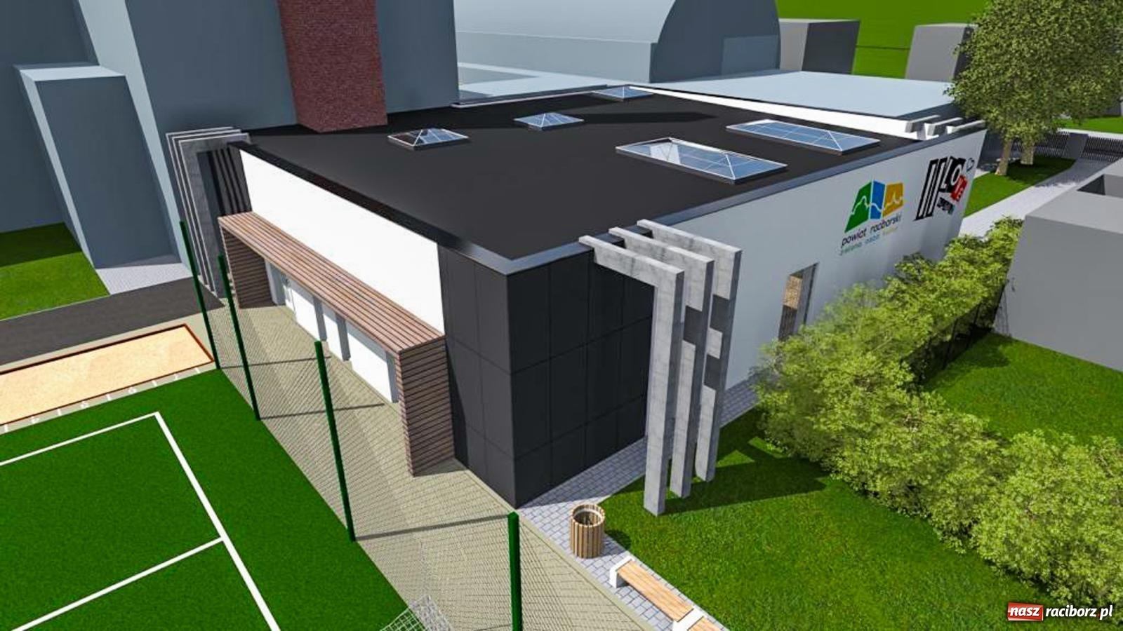 Zdjęcie w galerii na portalu naszraciborz.pl: II LO w Raciborzu zyska kompleks sportowy [WIZUALIZACJE] wiadomości z regionu