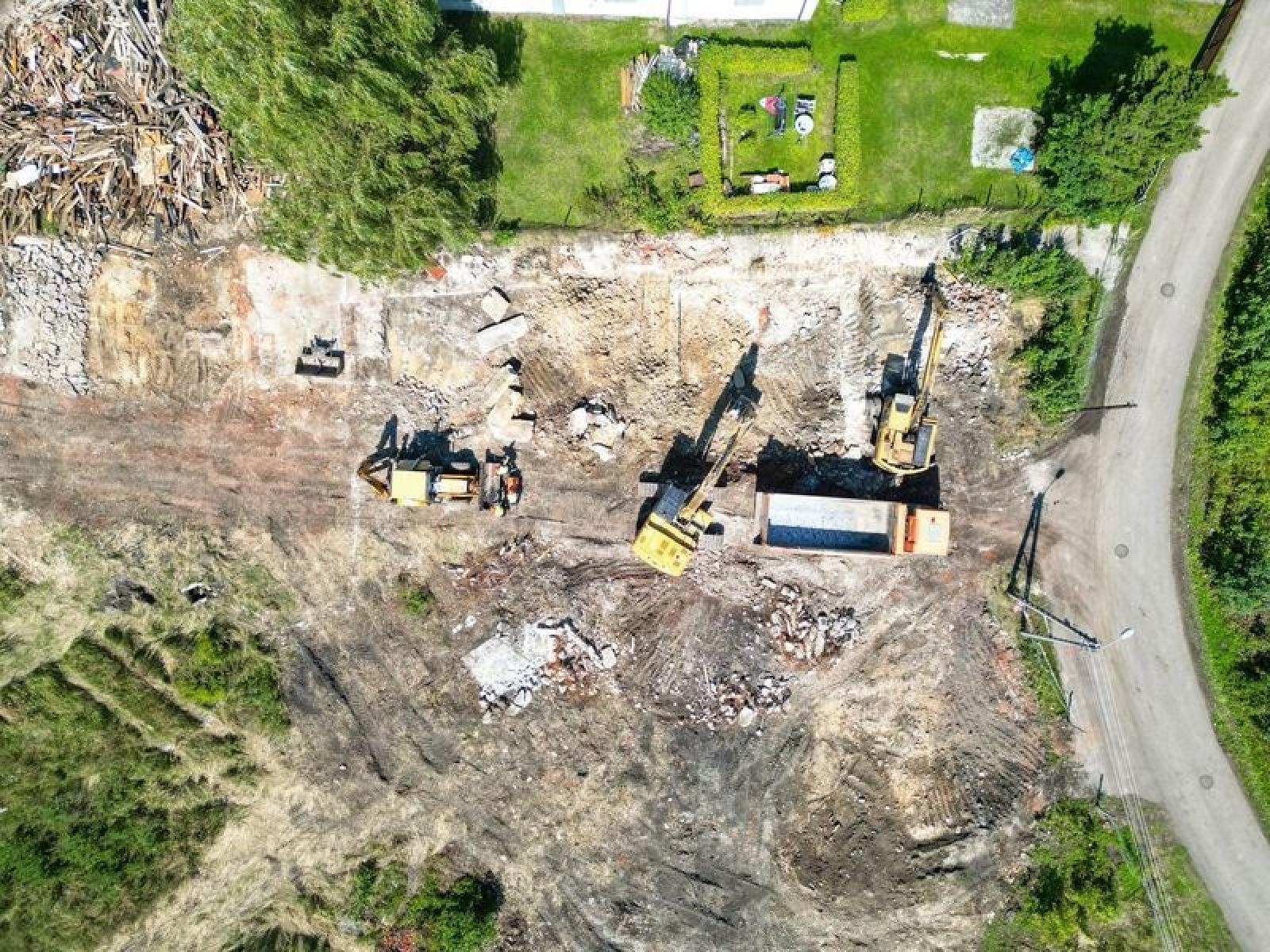 Zdjęcie w galerii na portalu naszraciborz.pl: Trwają wyburzenia pod drogę Racibórz-Pszczyna wiadomości z regionu