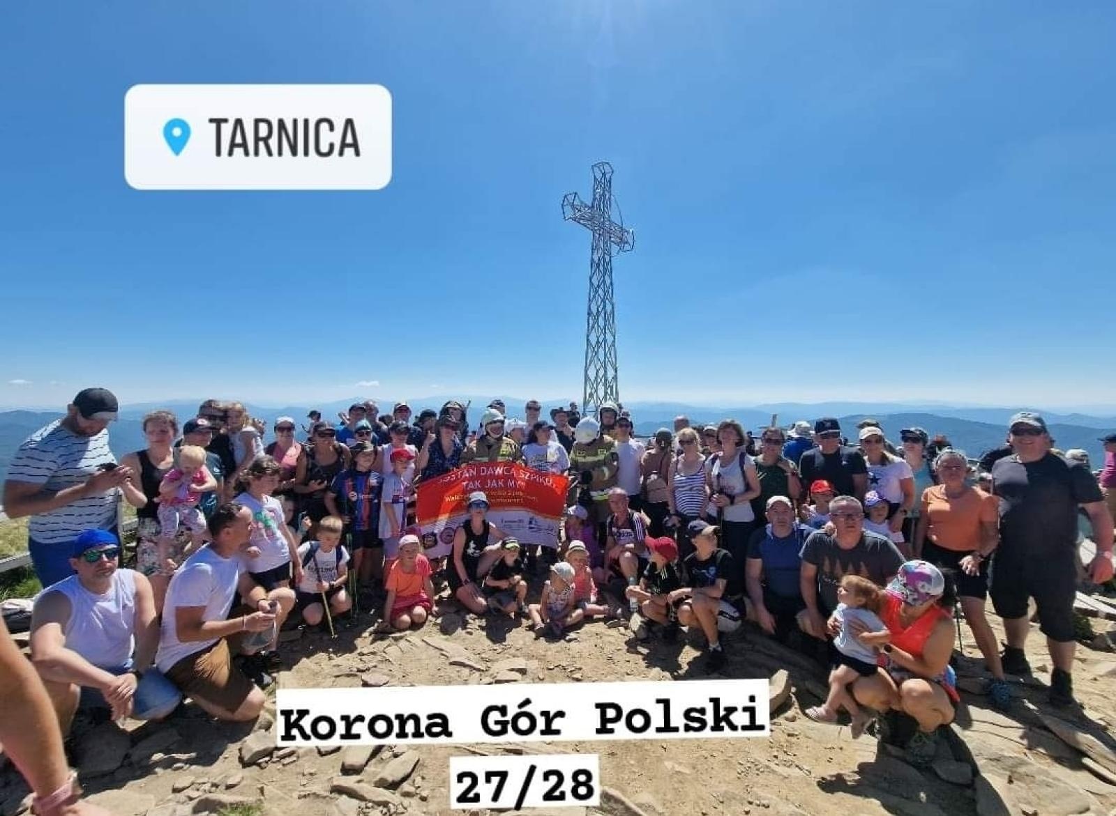 Zdjęcie w galerii na portalu naszraciborz.pl: Tarnica zaliczona. Kolejny szczyt na szlaku strażaków propagujących dawstwo szpiku wiadomości z regionu