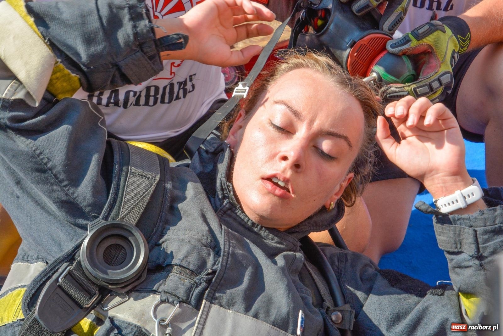 Zdjęcie w galerii na portalu naszraciborz.pl: Toughest Firefighter Racibórz - strażacka rywalizacja na pl. Dominikańskim [FOTO i WIDEO] wiadomości z regionu