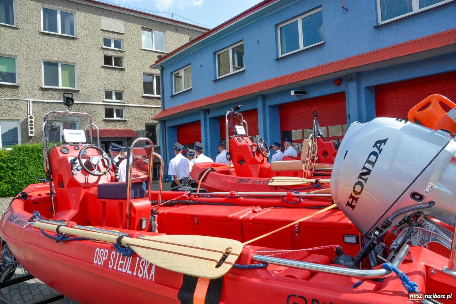Zdjęcie w galerii na portalu naszraciborz.pl: Raciborskie OSP mają trzy nowe łodzie [FOTO i WIDEO] wiadomości z regionu