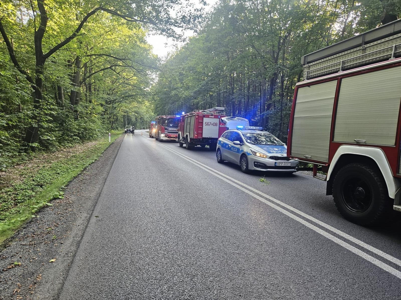 Zdjęcie w galerii na portalu naszraciborz.pl: Toyota uderzyła w drzewo w Szymocicach [FOTO] wiadomości z regionu