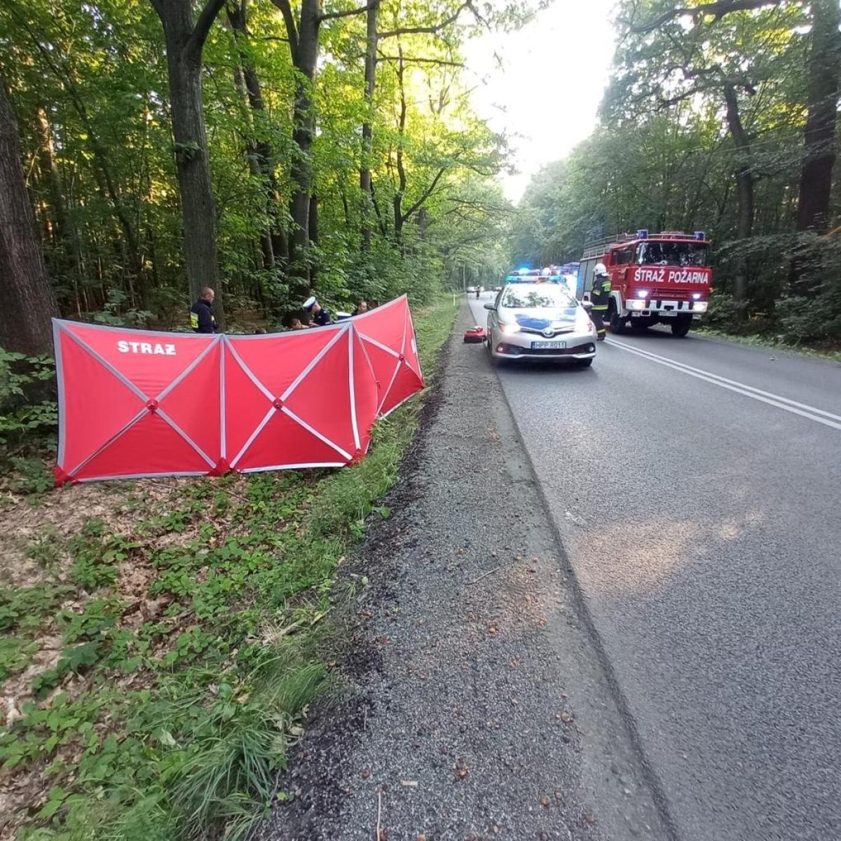 Zdjęcie w galerii na portalu naszraciborz.pl: Toyota uderzyła w drzewo w Szymocicach [FOTO] wiadomości z regionu