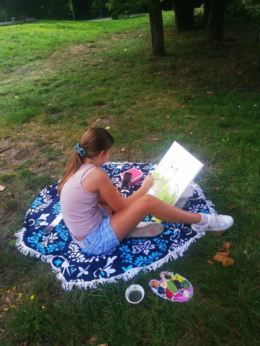 Zdjęcie w galerii na portalu naszraciborz.pl: MDK zorganizował w Rudach plener malarski wiadomości z regionu