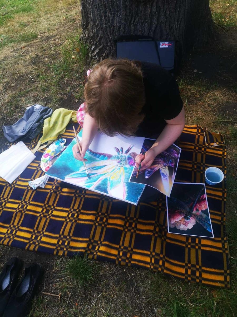 Zdjęcie w galerii na portalu naszraciborz.pl: MDK zorganizował w Rudach plener malarski wiadomości z regionu