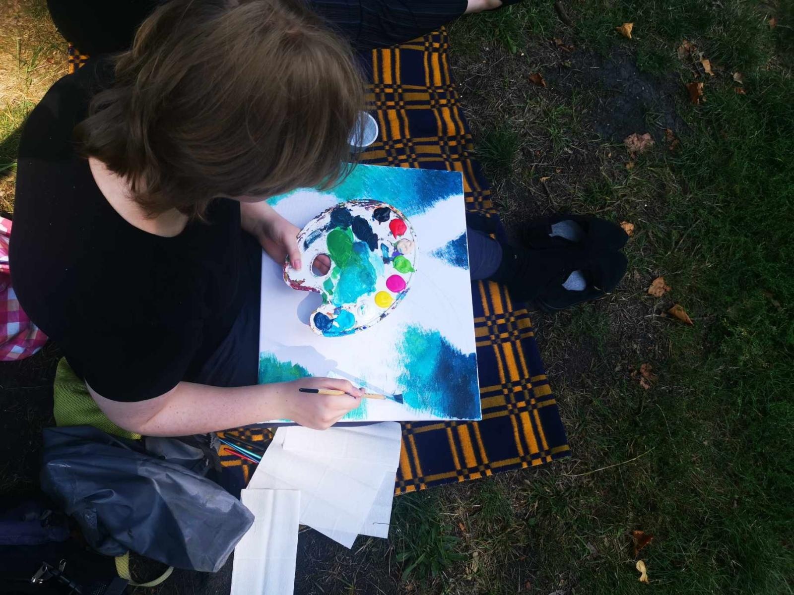 Zdjęcie w galerii na portalu naszraciborz.pl: MDK zorganizował w Rudach plener malarski wiadomości z regionu