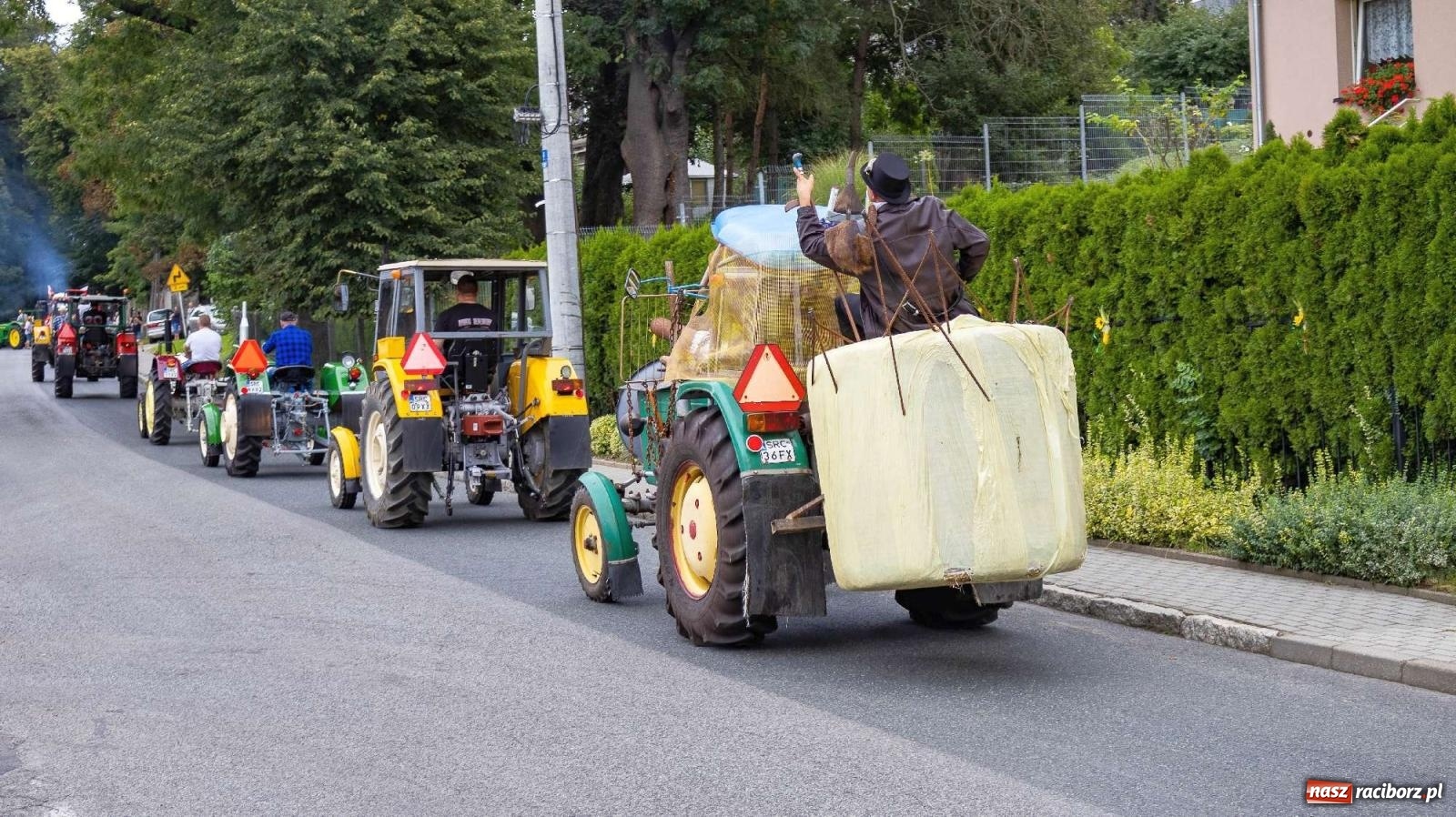 Zdjęcie w galerii na portalu naszraciborz.pl: Krowiarki Ciapek Racing 3. Parada traktorów wiadomości z regionu