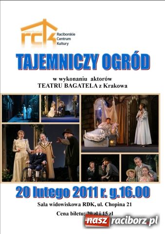 Zdjęcie w galerii na portalu naszraciborz.pl: Musical Tajemniczy ogród wiadomości z regionu