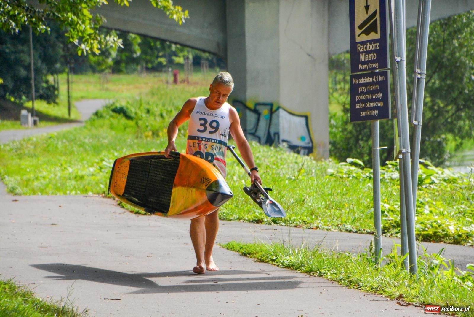 Zdjęcie w galerii na portalu naszraciborz.pl: Odra SUP CUP 2023. Wodniacka rywalizacja w Raciborzu wiadomości z regionu
