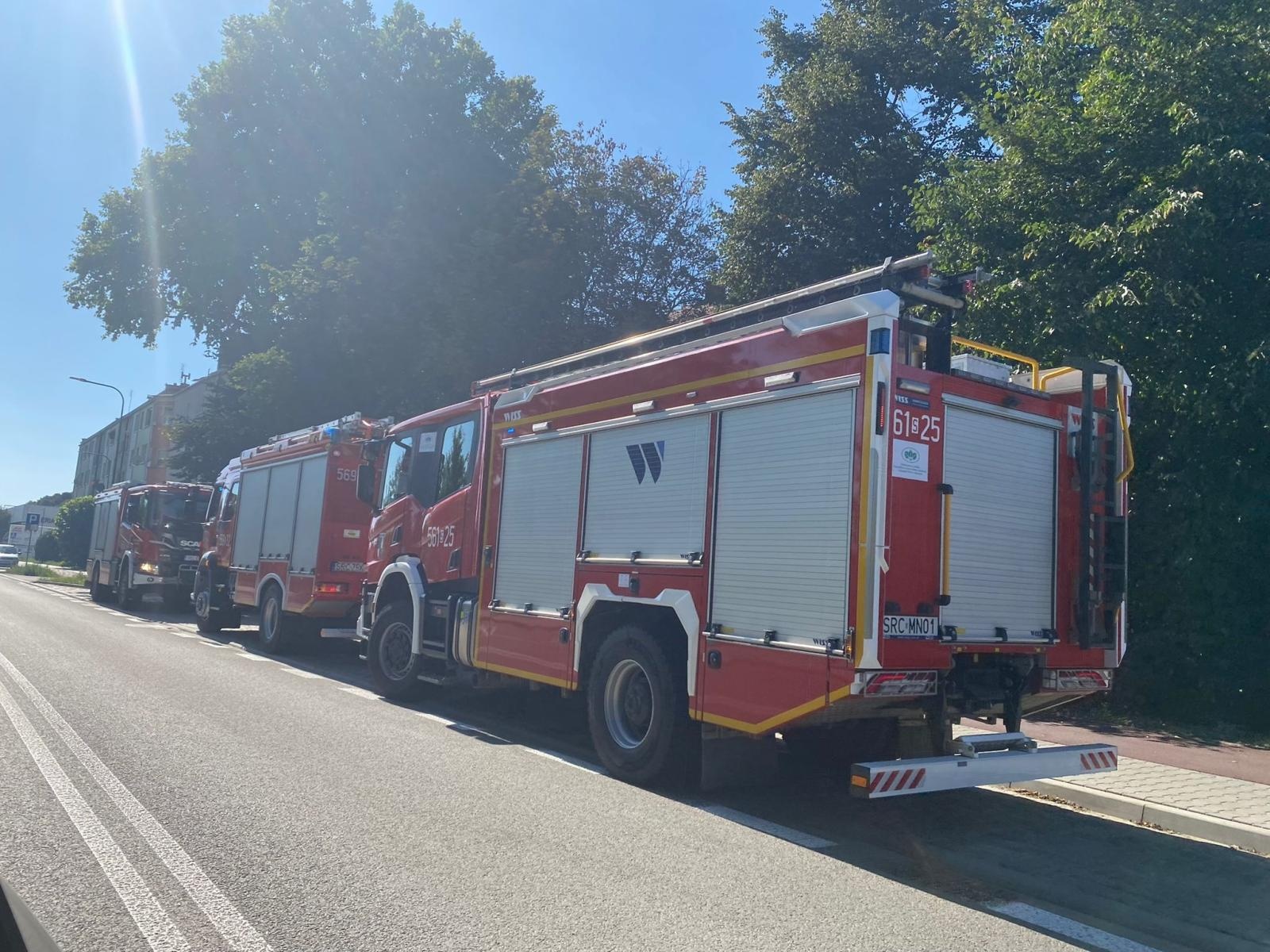 Zdjęcie w galerii na portalu naszraciborz.pl: Strażacka akcja przy Kościuszki. W akcji pięć zastępów [FOTO] wiadomości z regionu