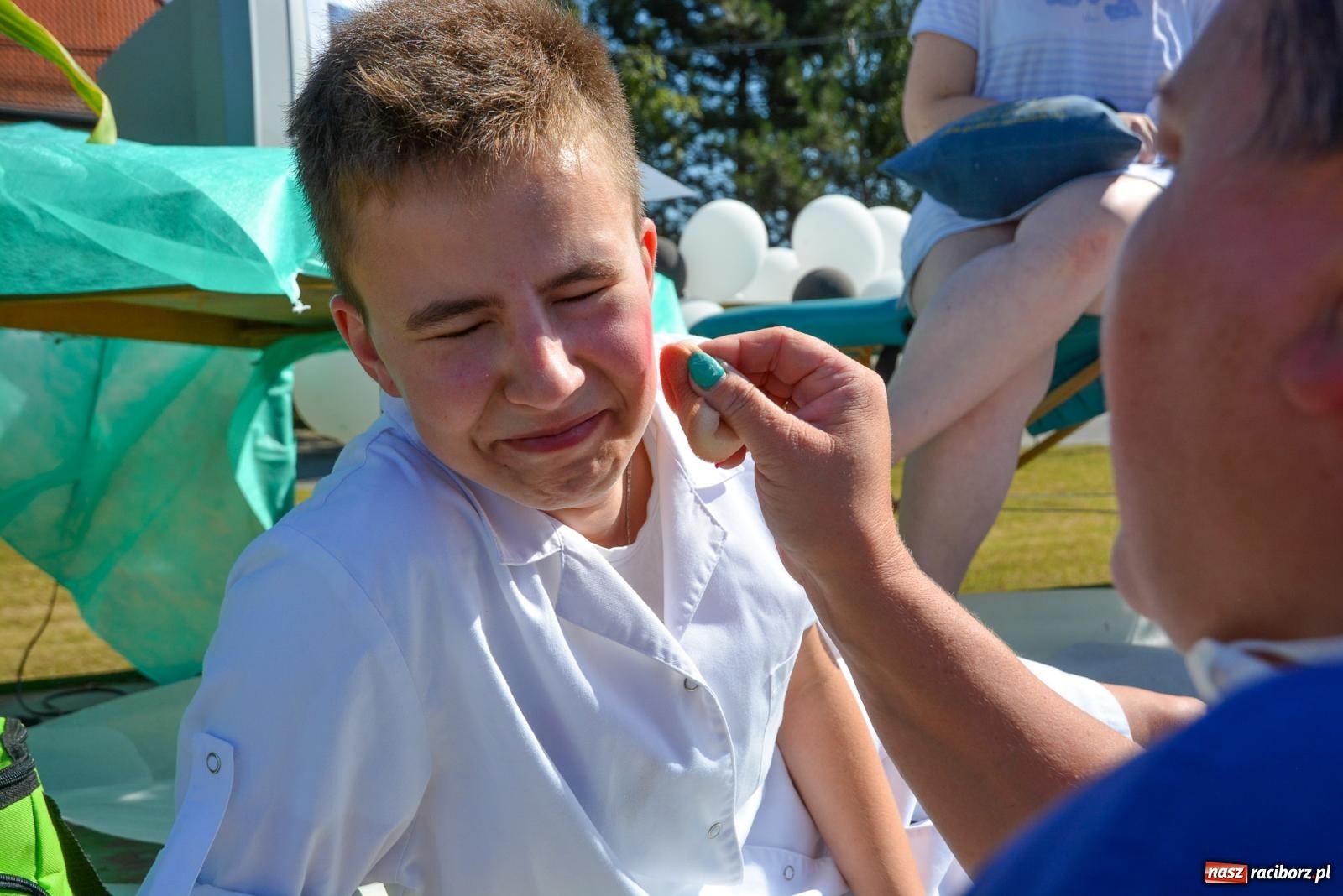 Zdjęcie w galerii na portalu naszraciborz.pl: Tu jest bocian kiszka, co przyniesie braciszka. Dożynki w Samborowicach [FOTO i WIDEO] wiadomości z regionu