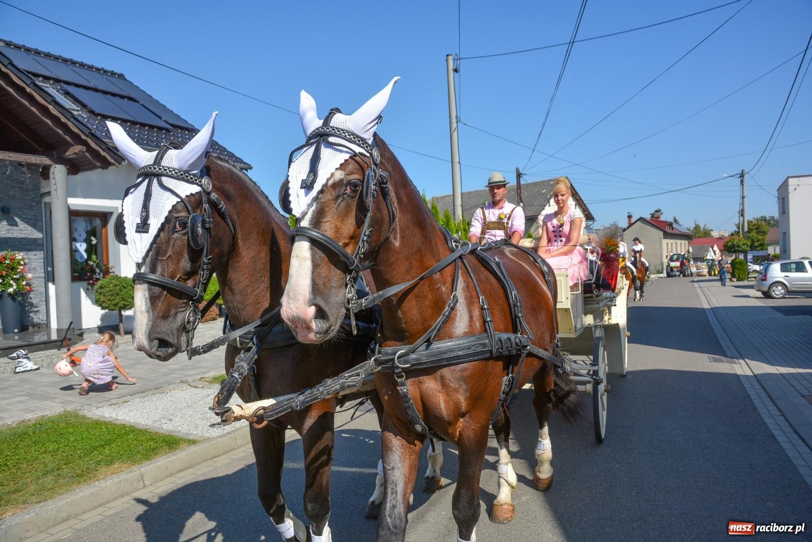 Zdjęcie w galerii na portalu naszraciborz.pl: Bahamas, banany i sołtyska na kole. Dożynki w Pietrowicach Wielkich [FOTO i WIDEO] wiadomości z regionu
