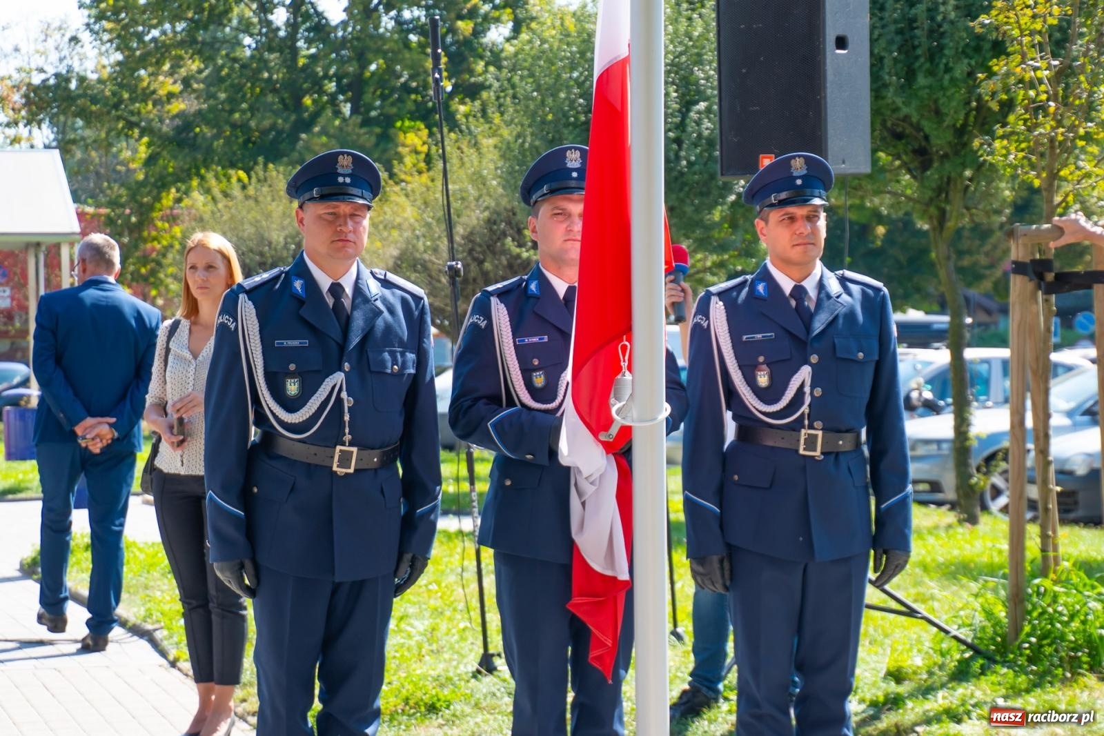 Zdjęcie w galerii na portalu naszraciborz.pl: Odsłonięto obelisk upamiętniający śp. aspiranta Michała Kędzierskiego [FOTO i WIDEO] wiadomości z regionu