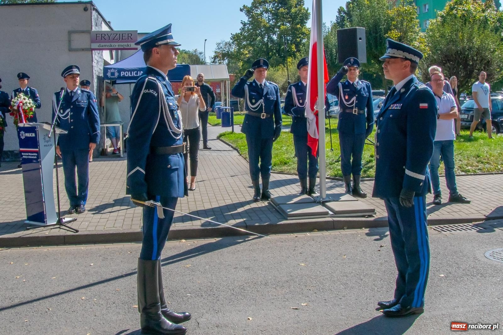 Zdjęcie w galerii na portalu naszraciborz.pl: Odsłonięto obelisk upamiętniający śp. aspiranta Michała Kędzierskiego [FOTO i WIDEO] wiadomości z regionu