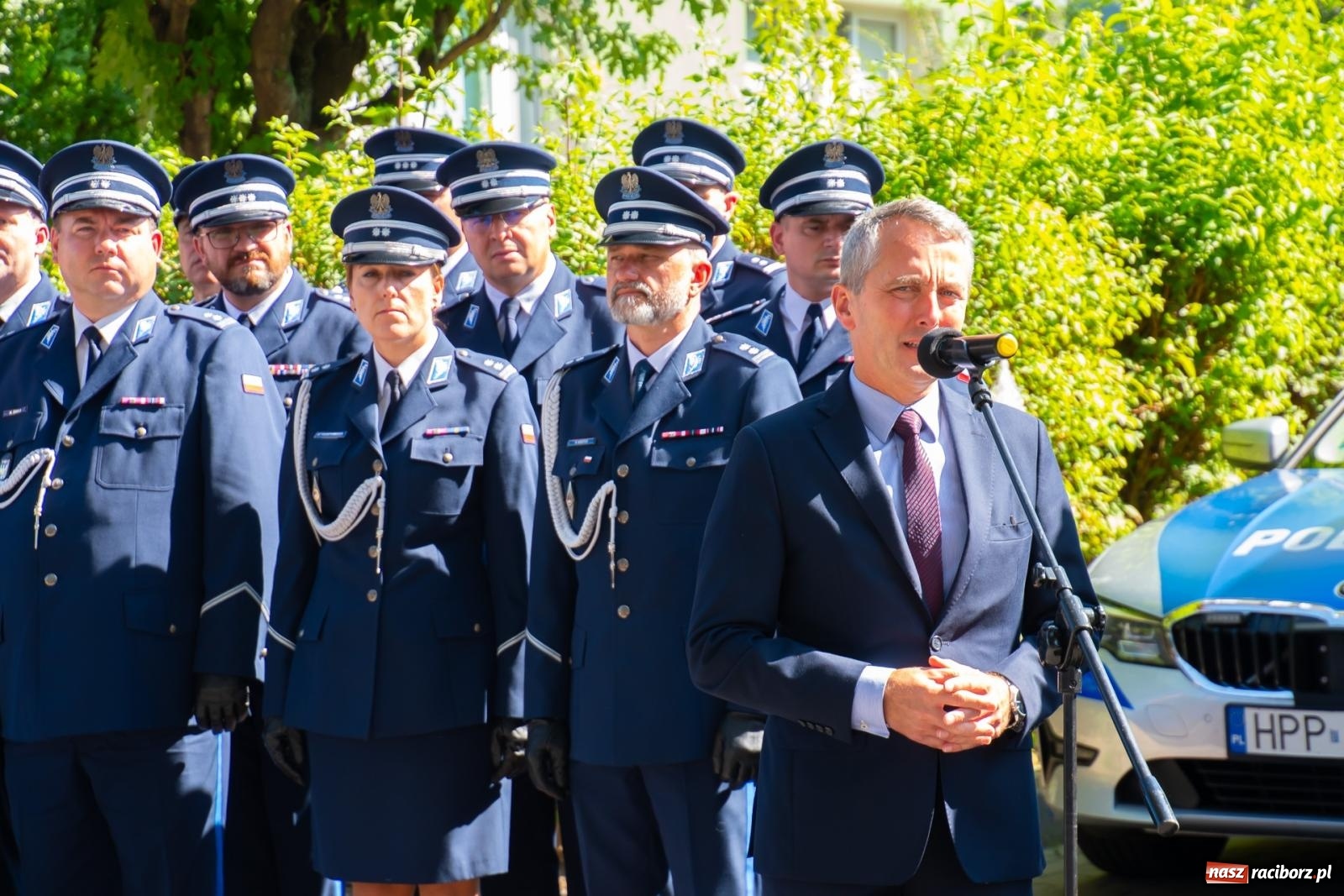 Zdjęcie w galerii na portalu naszraciborz.pl: Odsłonięto obelisk upamiętniający śp. aspiranta Michała Kędzierskiego [FOTO i WIDEO] wiadomości z regionu
