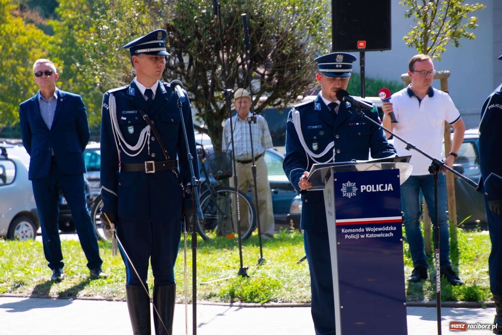 Zdjęcie w galerii na portalu naszraciborz.pl: Odsłonięto obelisk upamiętniający śp. aspiranta Michała Kędzierskiego [FOTO i WIDEO] wiadomości z regionu