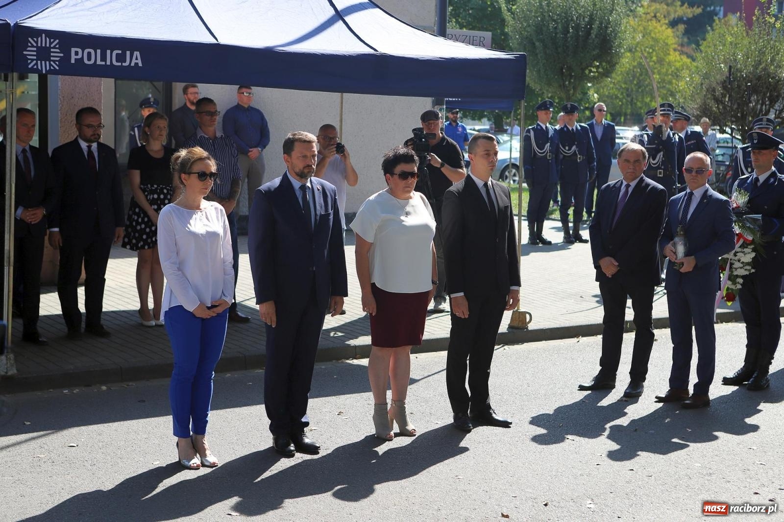 Zdjęcie w galerii na portalu naszraciborz.pl: Odsłonięto obelisk upamiętniający śp. aspiranta Michała Kędzierskiego [FOTO i WIDEO] wiadomości z regionu
