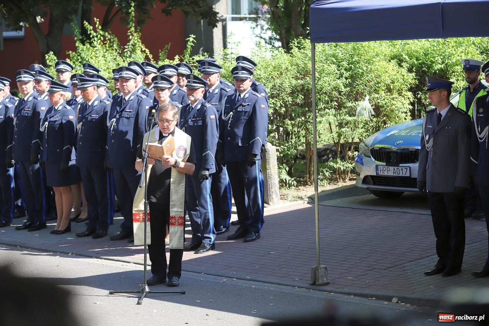Zdjęcie w galerii na portalu naszraciborz.pl: Odsłonięto obelisk upamiętniający śp. aspiranta Michała Kędzierskiego [FOTO i WIDEO] wiadomości z regionu