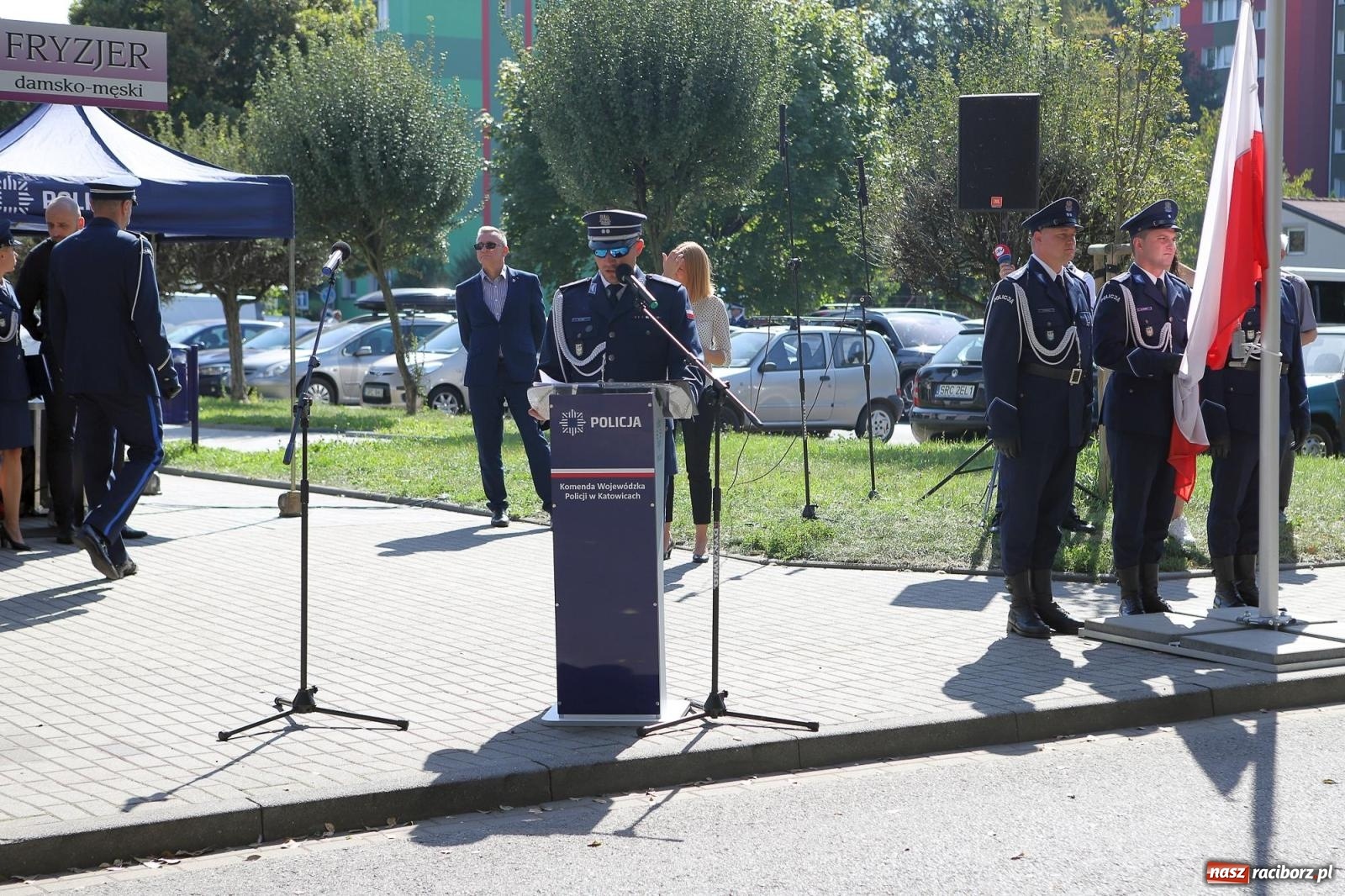 Zdjęcie w galerii na portalu naszraciborz.pl: Odsłonięto obelisk upamiętniający śp. aspiranta Michała Kędzierskiego [FOTO i WIDEO] wiadomości z regionu