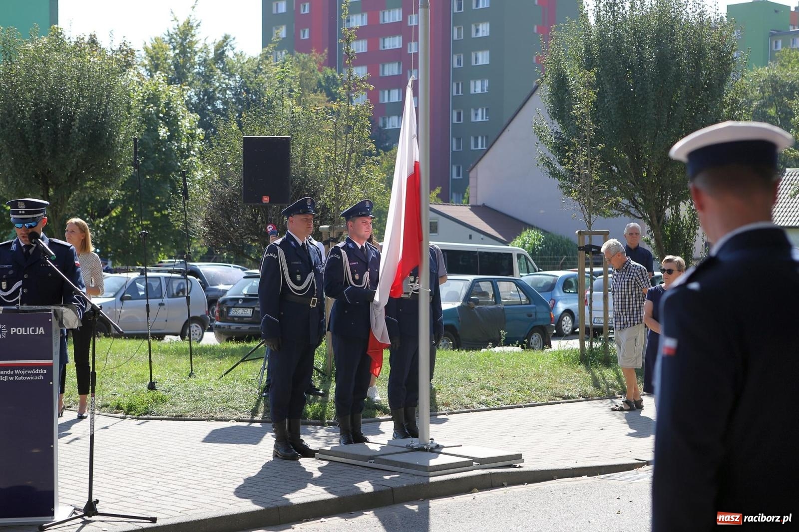 Zdjęcie w galerii na portalu naszraciborz.pl: Odsłonięto obelisk upamiętniający śp. aspiranta Michała Kędzierskiego [FOTO i WIDEO] wiadomości z regionu