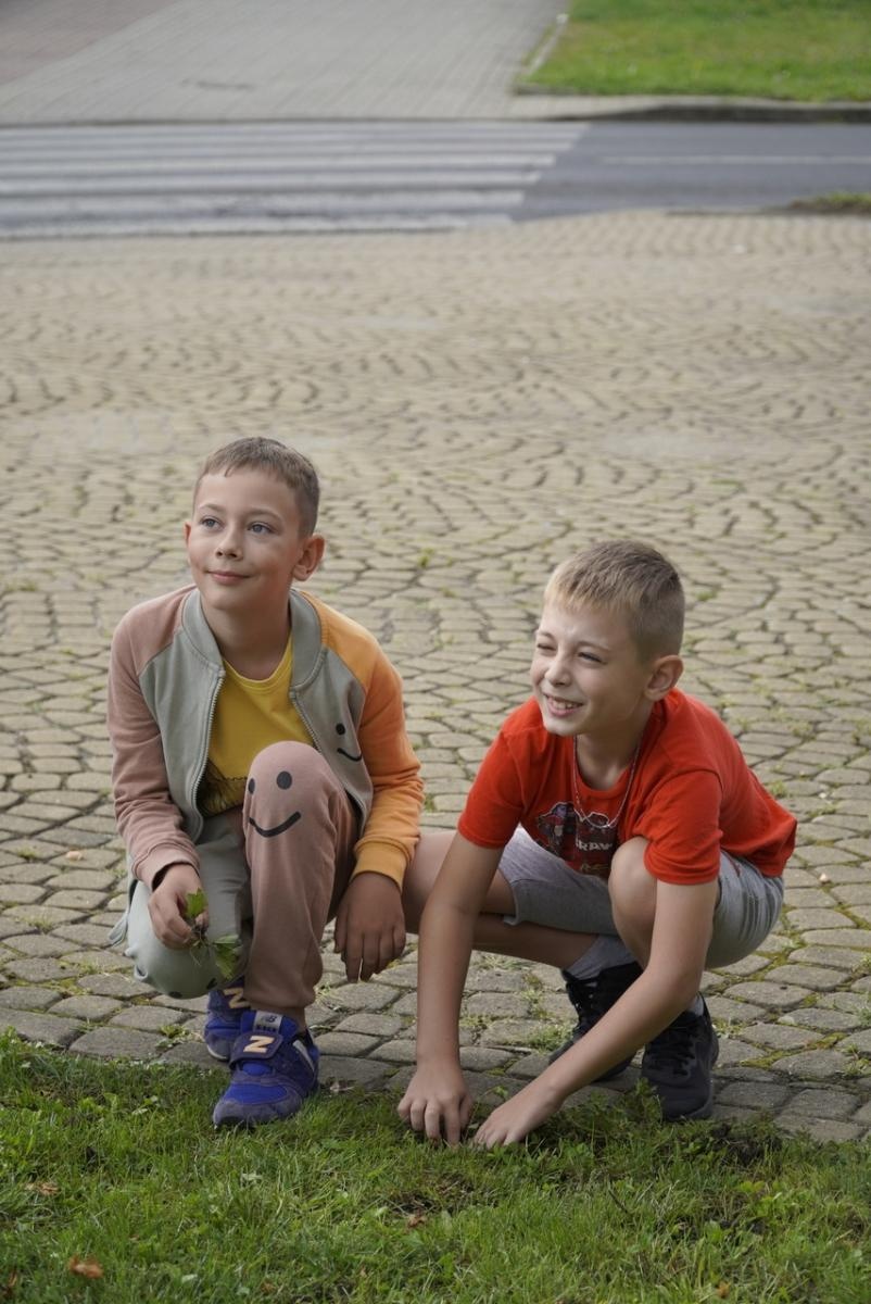 Zdjęcie w galerii na portalu naszraciborz.pl: Miasto wraz z dziećmi i mieszkańcami zasadziło krokusy wiadomości z regionu