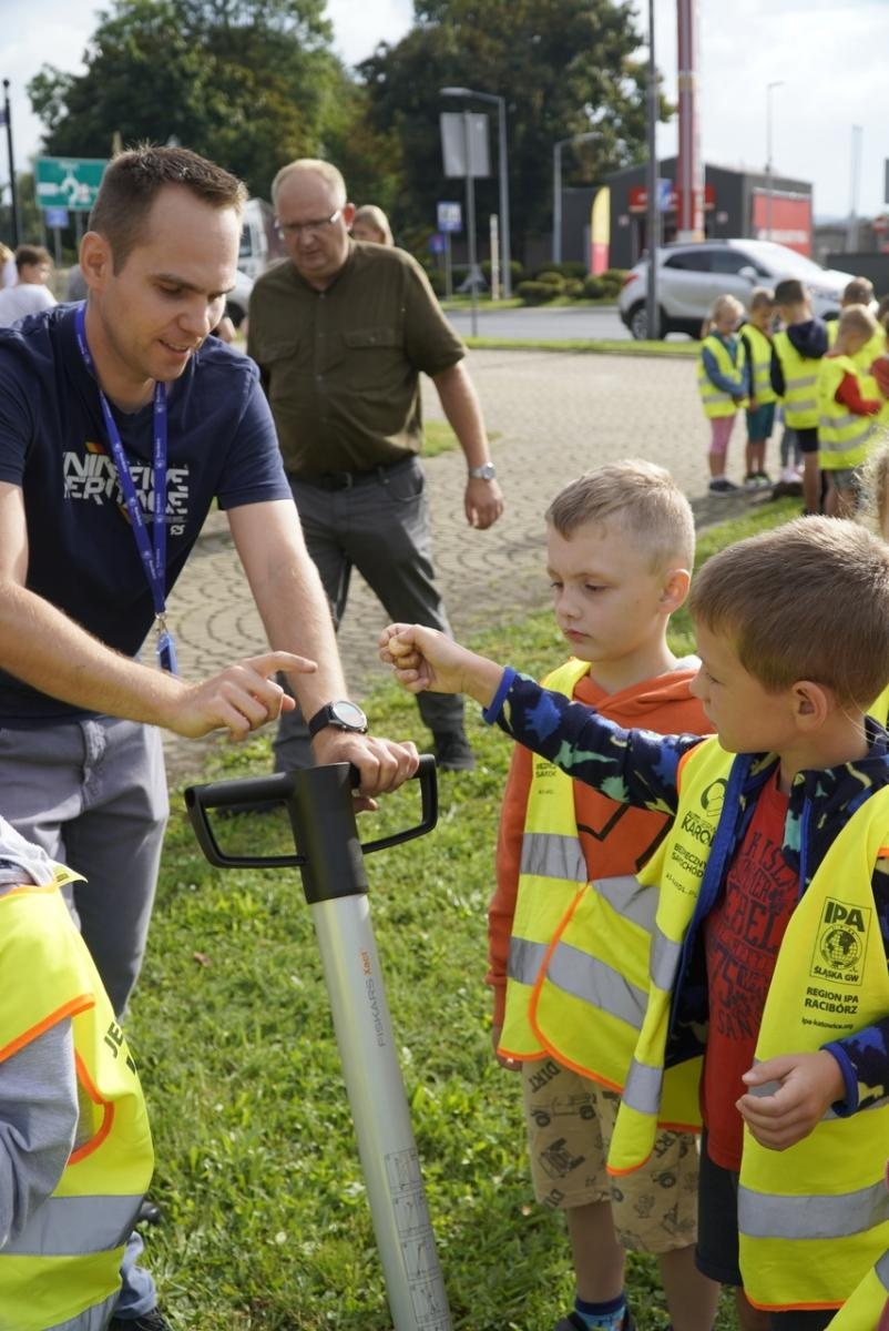 Zdjęcie w galerii na portalu naszraciborz.pl: Miasto wraz z dziećmi i mieszkańcami zasadziło krokusy wiadomości z regionu