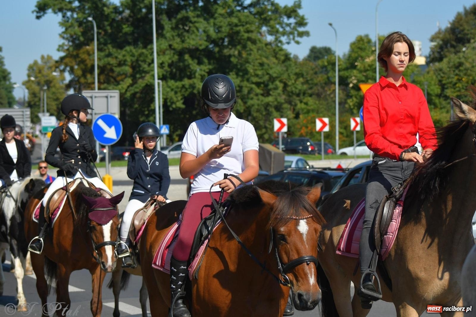 Zdjęcie w galerii na portalu naszraciborz.pl: Raciborski Hubertus. Parada konna przez miasto [FOTO i WIDEO] wiadomości z regionu