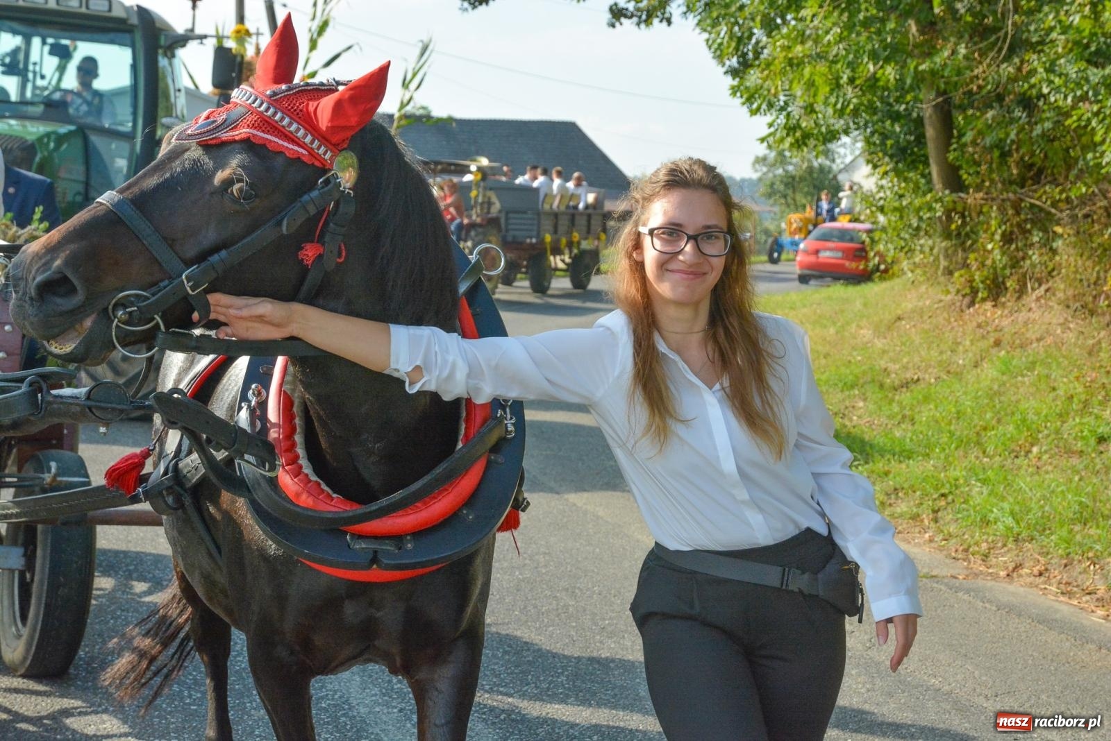 Zdjęcie w galerii na portalu naszraciborz.pl: Dobry futer, silne byki. Brzeźnica korowodem na parafialne dożynki [FOTO i WIDEO] wiadomości z regionu