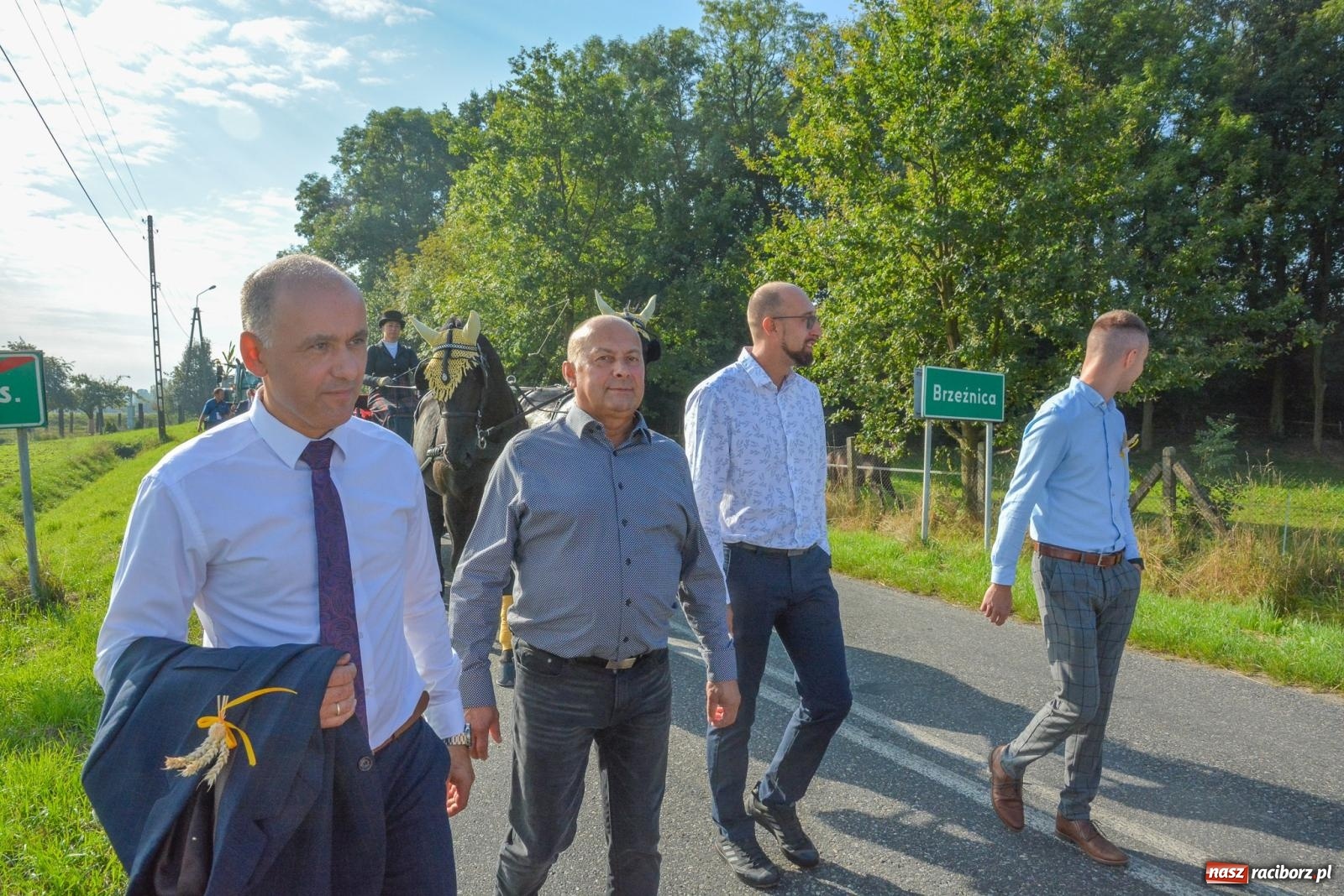 Zdjęcie w galerii na portalu naszraciborz.pl: Dobry futer, silne byki. Brzeźnica korowodem na parafialne dożynki [FOTO i WIDEO] wiadomości z regionu