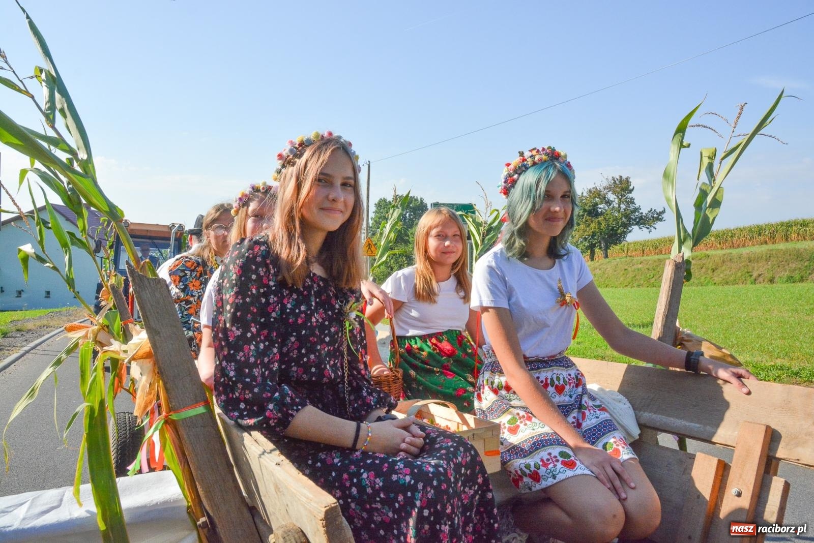 Zdjęcie w galerii na portalu naszraciborz.pl: Dobry futer, silne byki. Brzeźnica korowodem na parafialne dożynki [FOTO i WIDEO] wiadomości z regionu