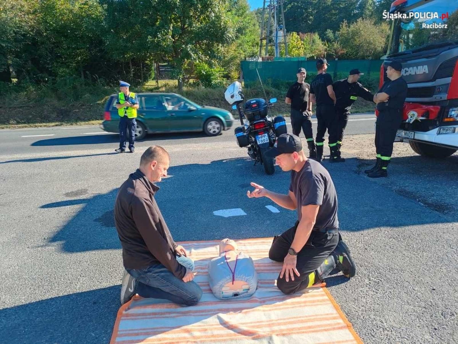 Zdjęcie w galerii na portalu naszraciborz.pl: ROADPOL SAFETY DAYS. Kierowcy mieli wybór - albo mandat, albo pierwsza pomoc wiadomości z regionu