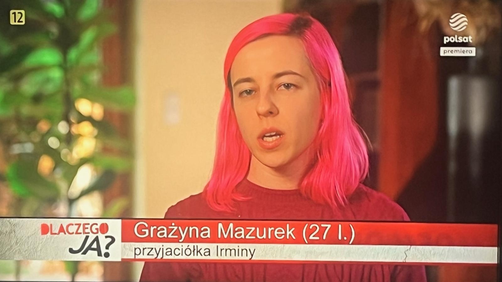 Zdjęcie w galerii na portalu naszraciborz.pl: Raciborzanka w Dlaczego ja? Polsatu wiadomości z regionu