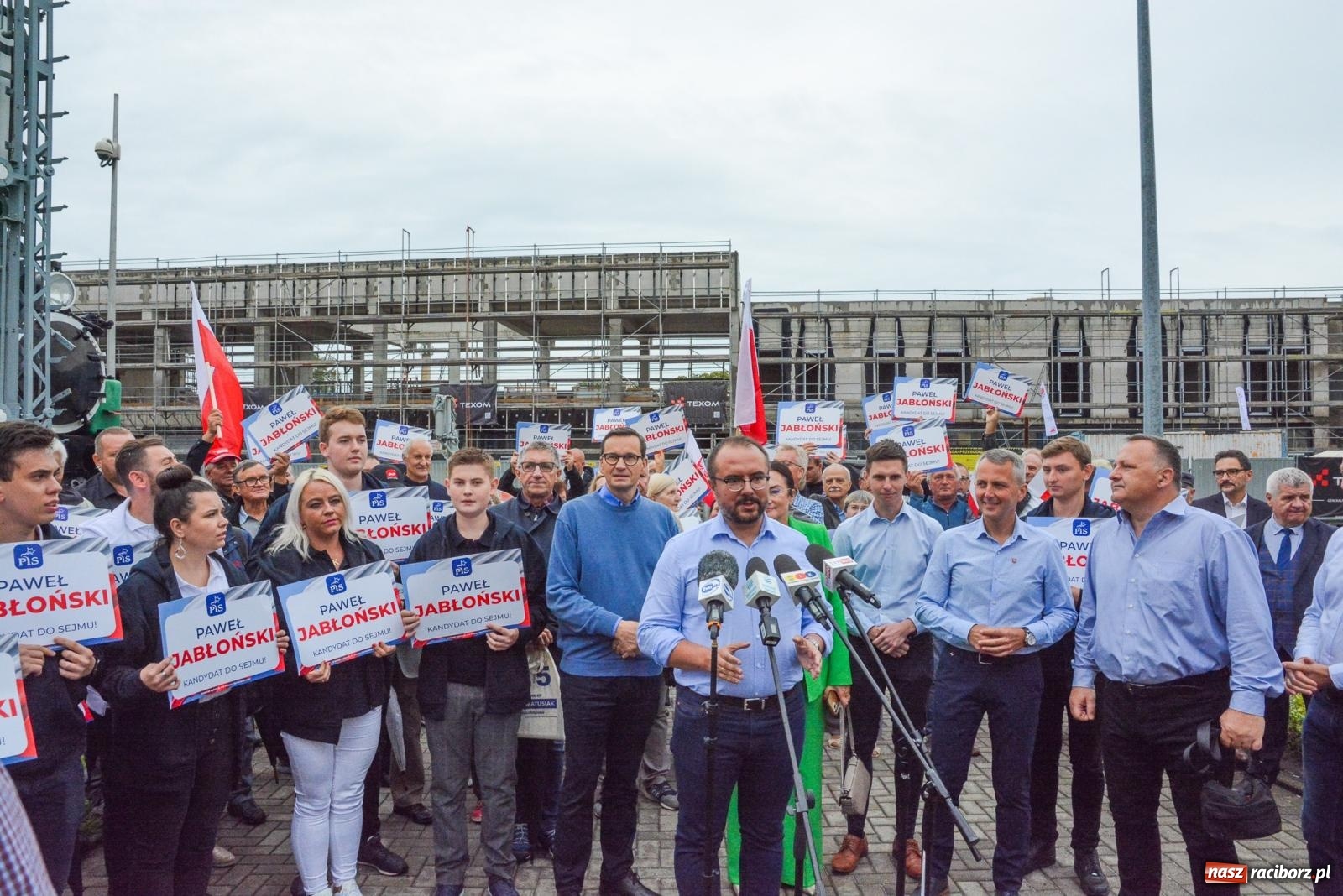 Zdjęcie w galerii na portalu naszraciborz.pl: Premier Morawiecki w Raciborzu: uratowaliśmy Rafako, zachodnią obwodnicę wpiszemy na listę priorytetów wiadomości z regionu