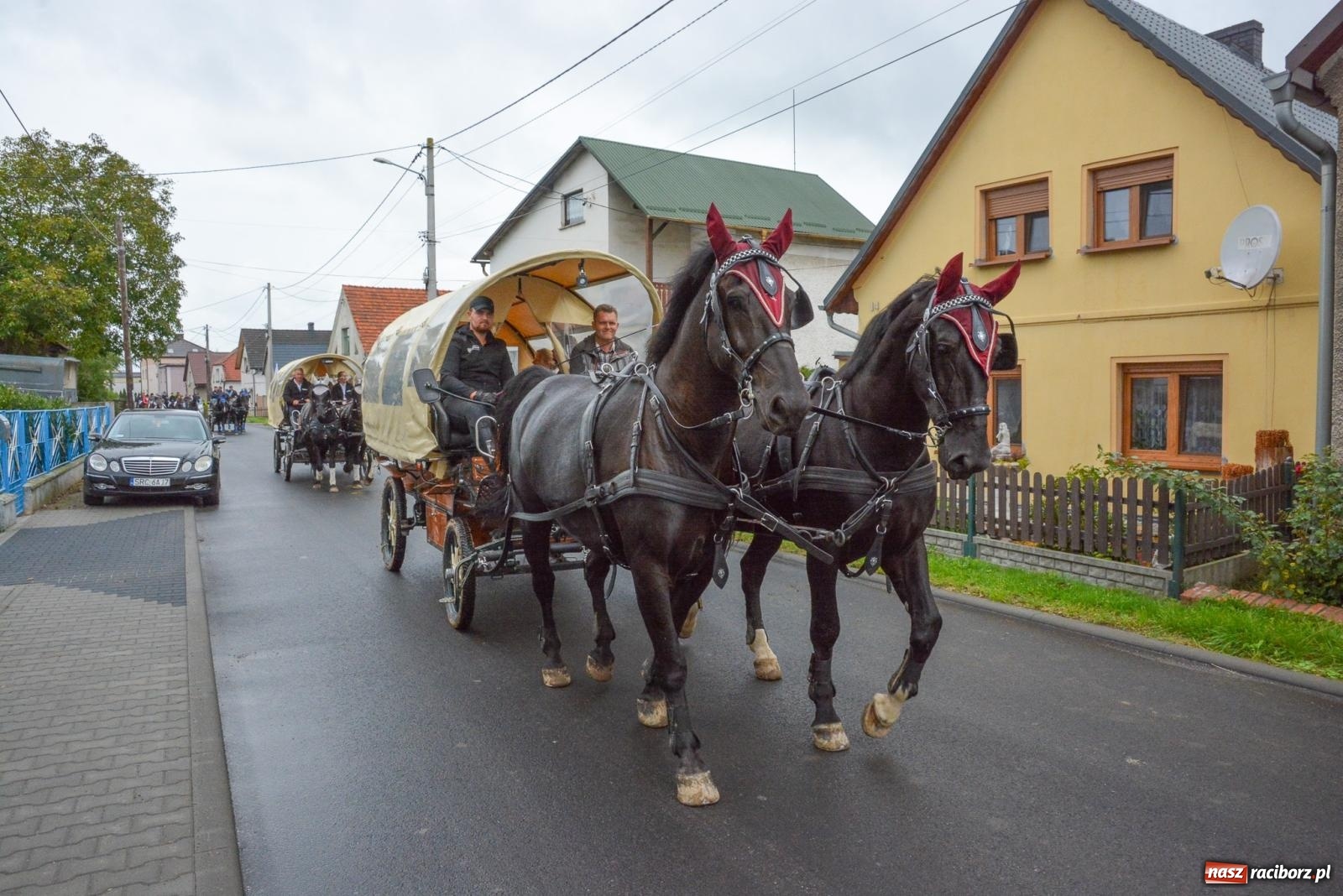 Zdjęcie w galerii na portalu naszraciborz.pl: Deszcz niestraszny miłośnikom koni. Hubertus w Żerdzinach [FOTO i WIDEO] wiadomości z regionu