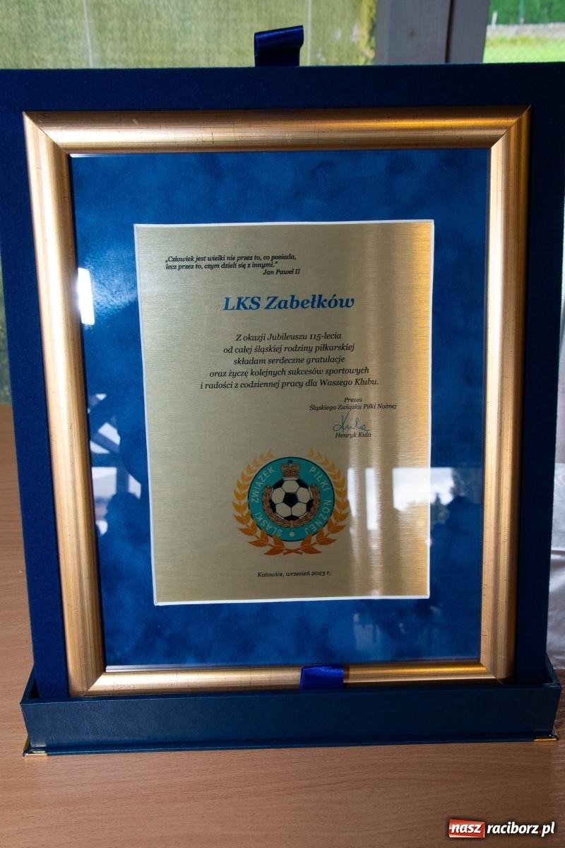 Zdjęcie w galerii na portalu naszraciborz.pl: Zabełkowski klub obchodzi 115. urodziny wiadomości z regionu