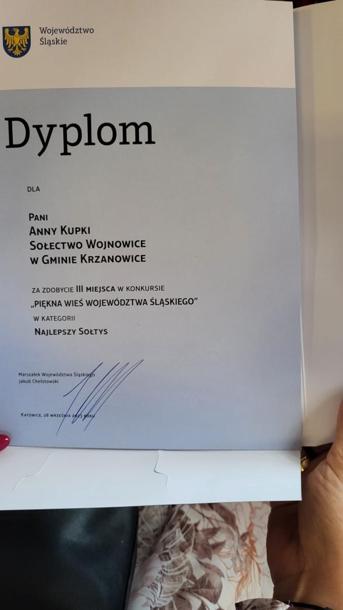 Zdjęcie w galerii na portalu naszraciborz.pl: Piękna wieś województwa śląskiego. Sukces sołtys Wojnowic wiadomości z regionu