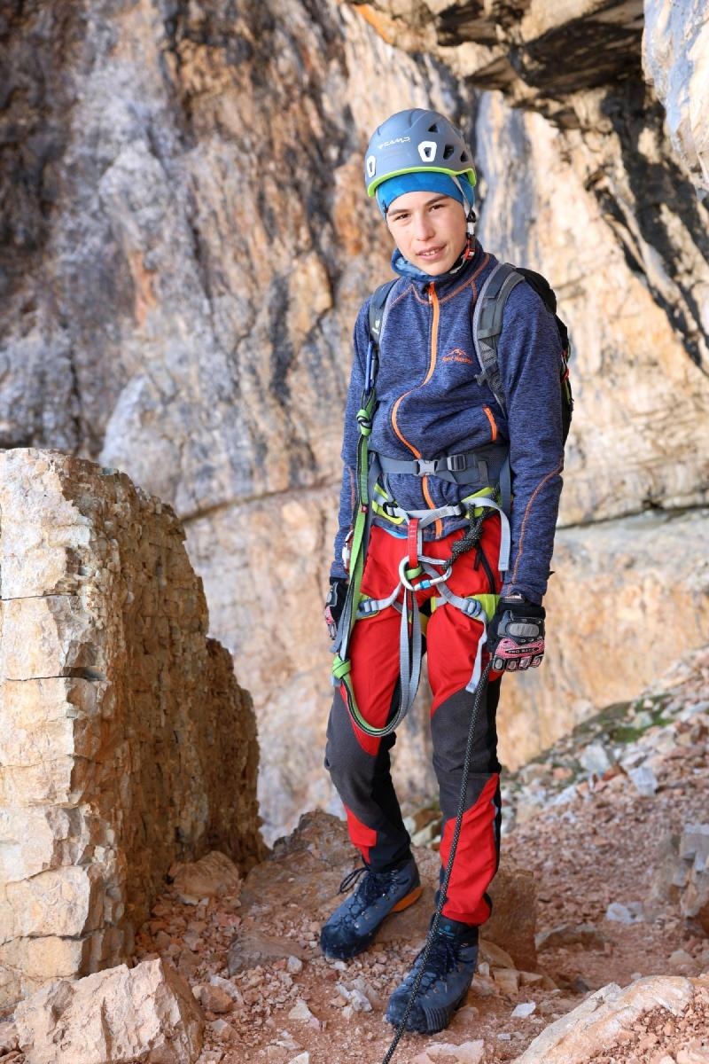 Zdjęcie w galerii na portalu naszraciborz.pl: Mateusz, 13-letni alpinista z Raciborza, wspina się na medal wiadomości z regionu