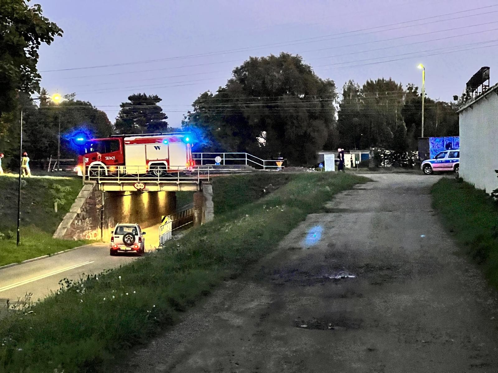 Zdjęcie w galerii na portalu naszraciborz.pl: Raport 998. Kot na drzewie w Kornicach. Pożar przy 1 Maja wiadomości z regionu