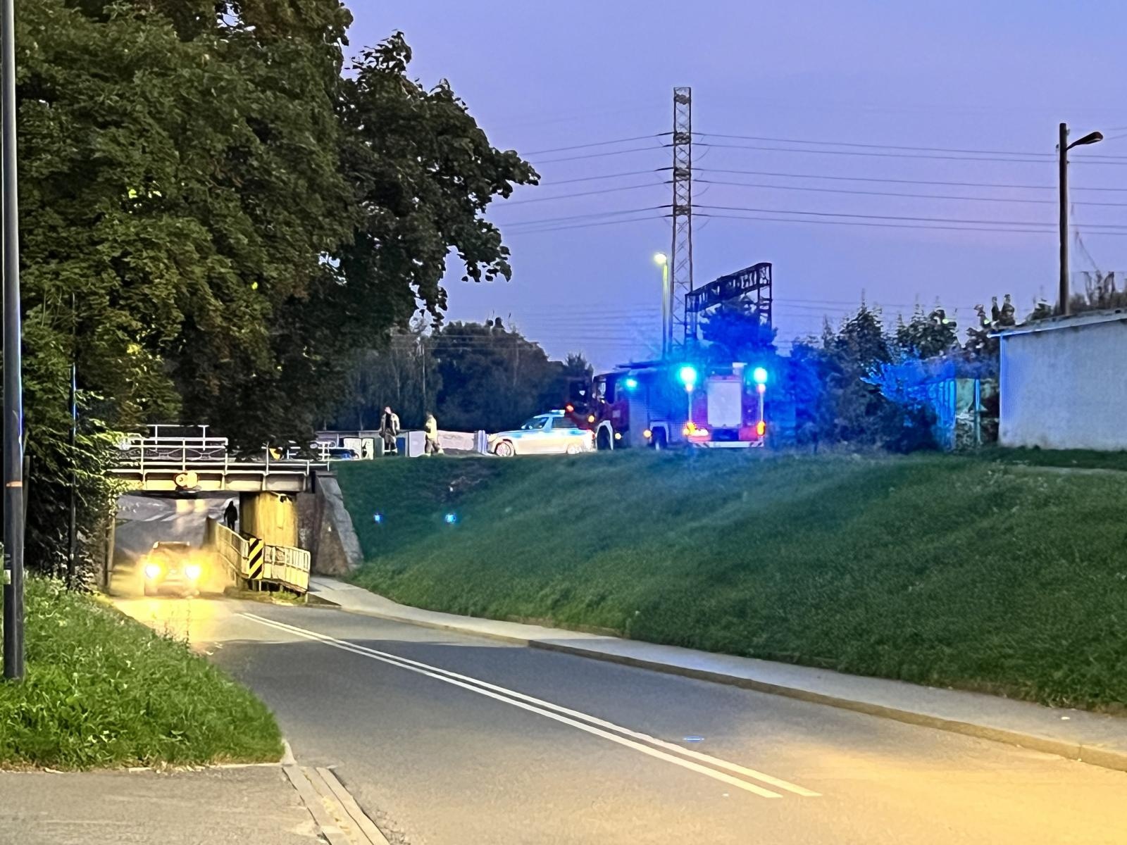 Zdjęcie w galerii na portalu naszraciborz.pl: Raport 998. Kot na drzewie w Kornicach. Pożar przy 1 Maja wiadomości z regionu