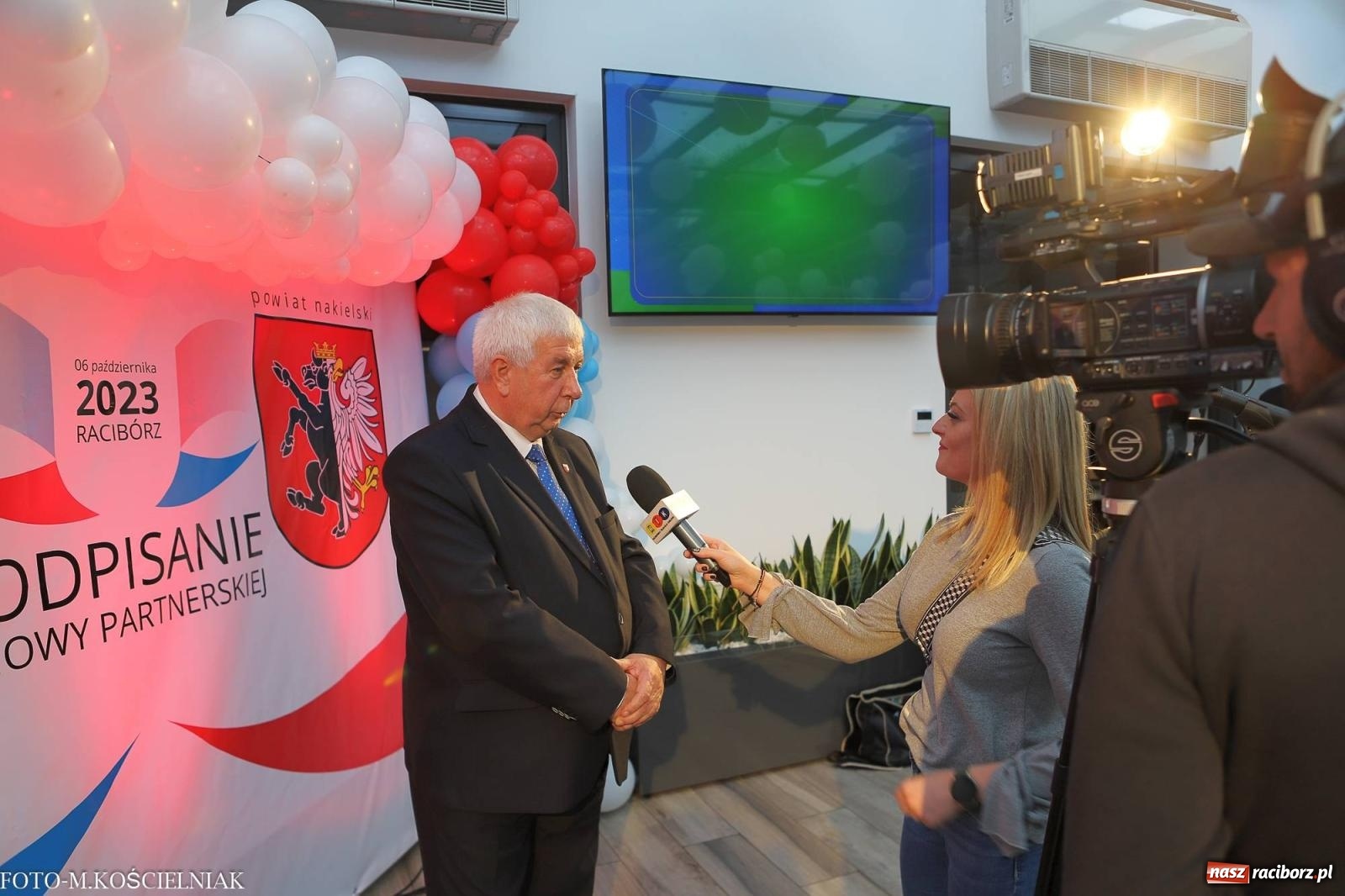 Zdjęcie w galerii na portalu naszraciborz.pl: Powiaty raciborski i nakielski podpisały umowę partnerską wiadomości z regionu