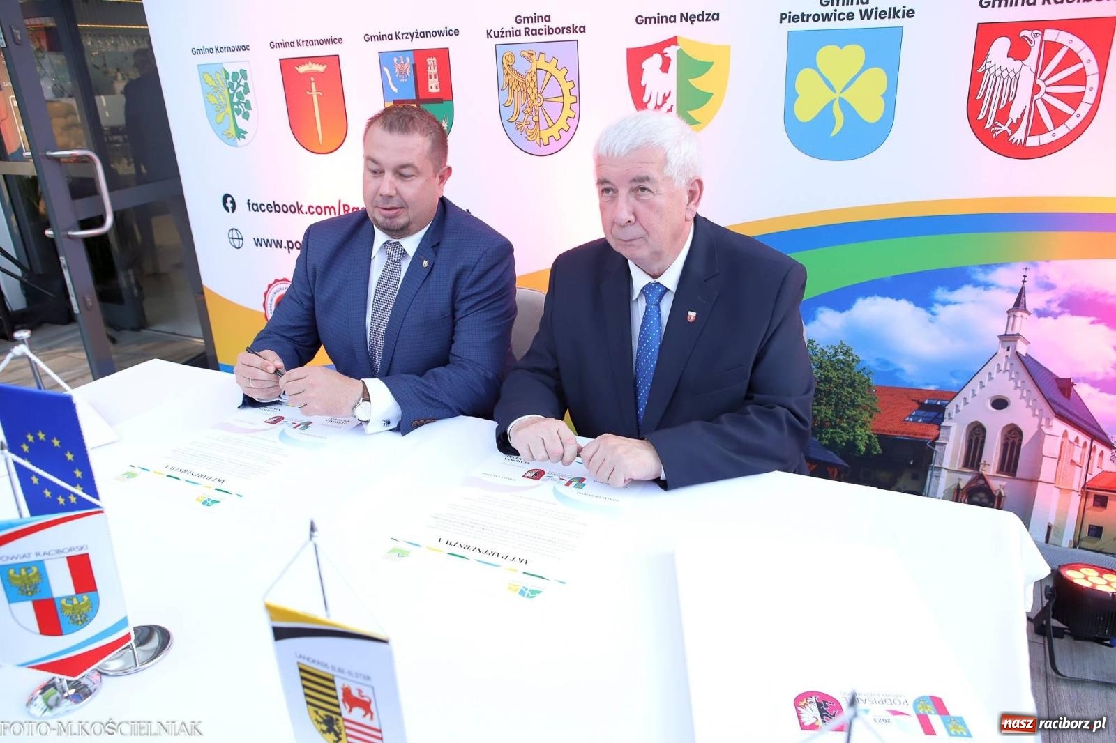Zdjęcie w galerii na portalu naszraciborz.pl: Powiaty raciborski i nakielski podpisały umowę partnerską wiadomości z regionu