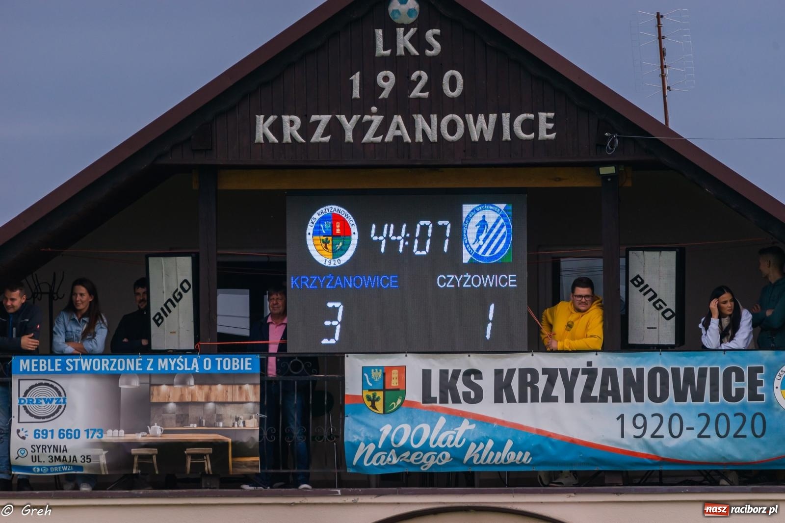 Zdjęcie w galerii na portalu naszraciborz.pl: Klasa okręgowa. LKS Krzyżanowice znów zwycięski [FOTO] wiadomości z regionu