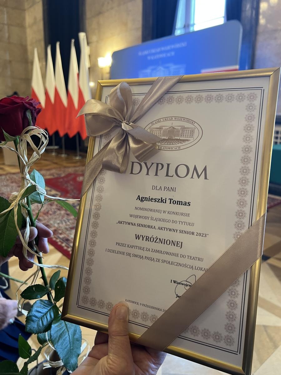 Zdjęcie w galerii na portalu naszraciborz.pl:  Agnieszka Tomas z Krzyżanowic Aktywną Seniorką wiadomości z regionu