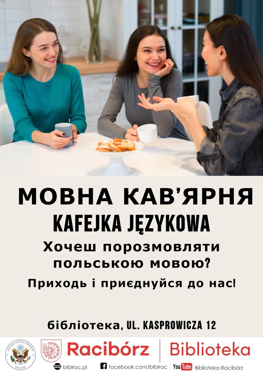 Zdjęcie w galerii na portalu naszraciborz.pl: Мовне кафе. Biblioteka uczy języka polskiego! wiadomości z regionu