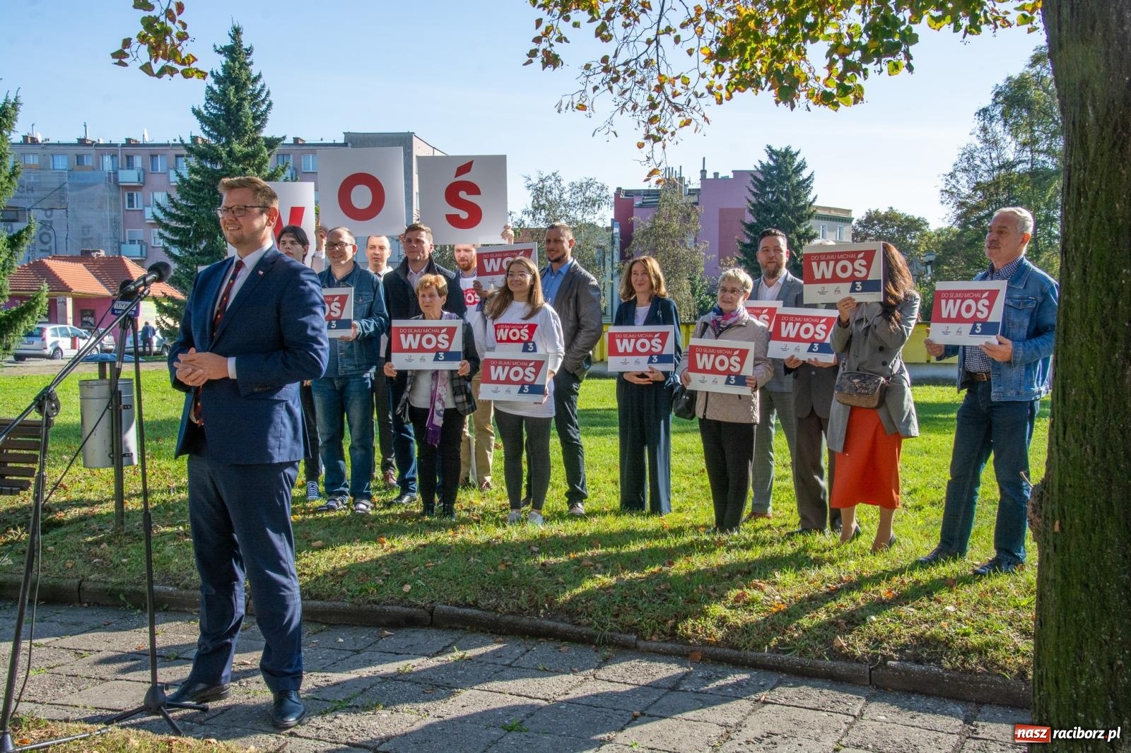 Zdjęcie w galerii na portalu naszraciborz.pl: Finisz kampanii. Wiceminister Michał Woś o Polsce w UE wiadomości z regionu
