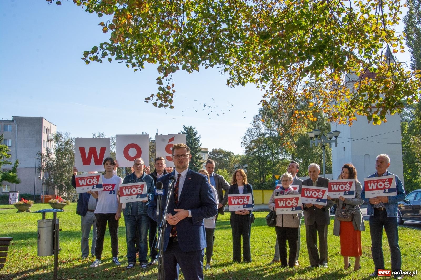 Zdjęcie w galerii na portalu naszraciborz.pl: Finisz kampanii. Wiceminister Michał Woś o Polsce w UE wiadomości z regionu
