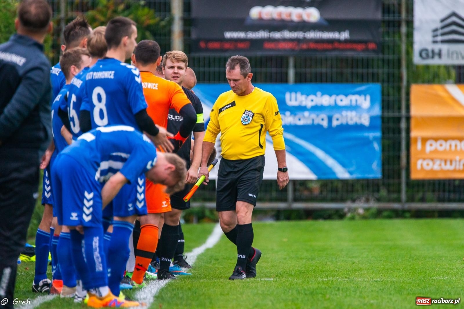 Zdjęcie w galerii na portalu naszraciborz.pl: Markowice kontra Pietrowice. Nerwowo, czerwono i bez goli [FOTO] wiadomości z regionu