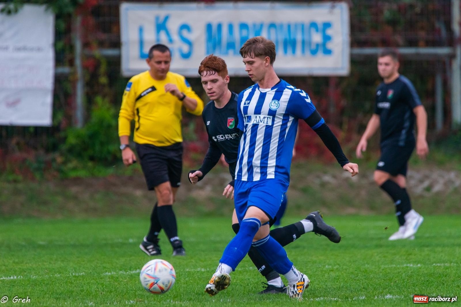 Zdjęcie w galerii na portalu naszraciborz.pl: Markowice kontra Pietrowice. Nerwowo, czerwono i bez goli [FOTO] wiadomości z regionu