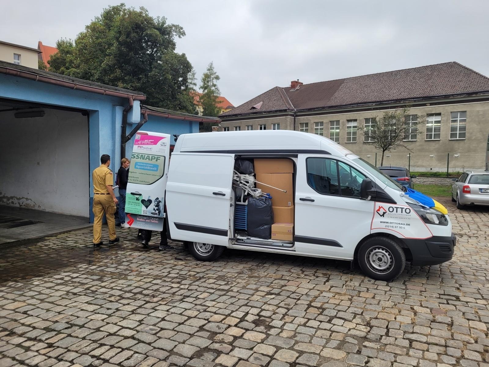 Zdjęcie w galerii na portalu naszraciborz.pl: Miasta Partnerskie Racibórz i Leverkusen łączą siły dla Ukrainy wiadomości z regionu